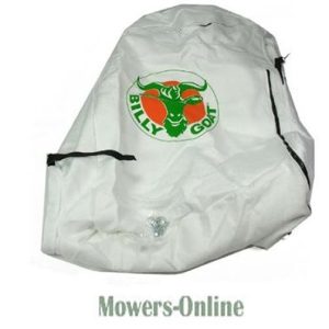 Lawn mower storage cover with green logo