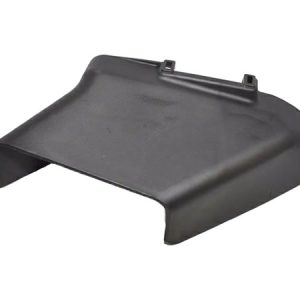 Black plastic deck cover for riding mower