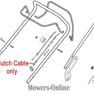 Lawn mower clutch cable assembly diagram