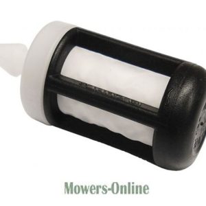 Fuel filter cartridge with white and black components