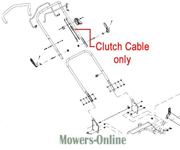 P - Mowers Online Lawn mower clutch cable assembly diagram