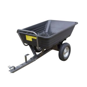 Dump trailer with two-wheel axle