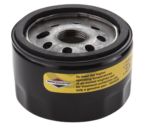 dllhsegimwy.png - Mowers Online Oil filter with yellow warning label