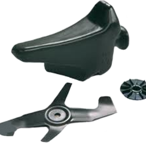 Lawn mower mulching blade and housing kit