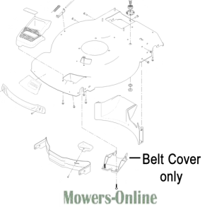 Lawn mower belt cover diagram parts