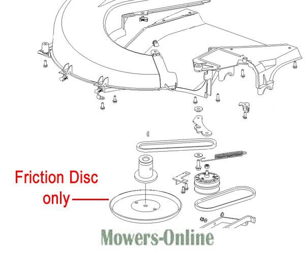 P - Mowers Online Lawn mower friction disc assembly diagram