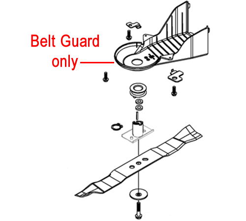 dxw3pxpasom.png - Mowers Online Lawn mower belt guard assembly diagram