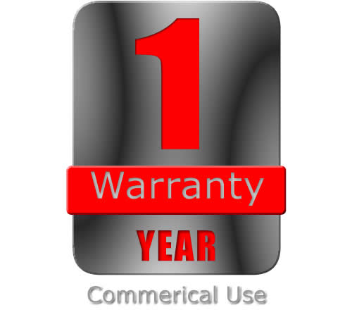 dyrdch2dumn.jpg - Mowers Online One year commercial use warranty badge