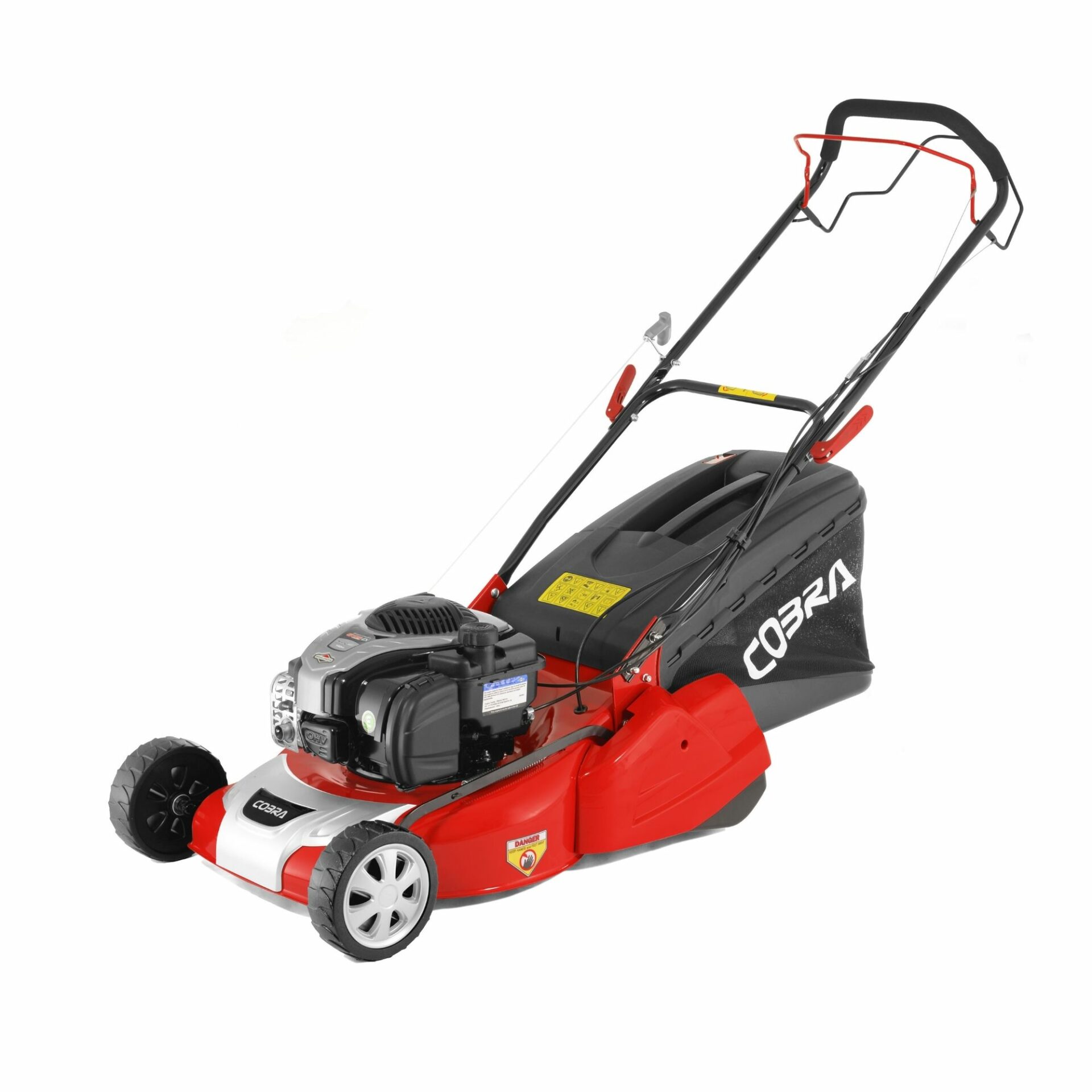 dzwlajbgmwk.jpg - Mowers Online Red and black self-propelled lawn mower