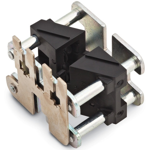 Double-pole contactor electrical switch assembly
