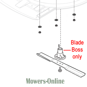Ceiling fan blade boss replacement part diagram