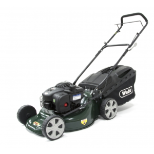 Weibel self-propelled lawn mower with handle
