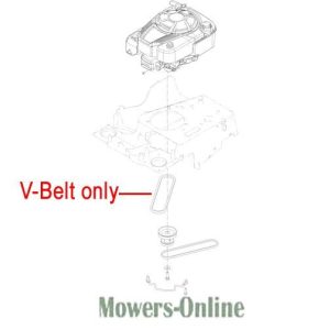 V-Belt replacement part for lawn mower