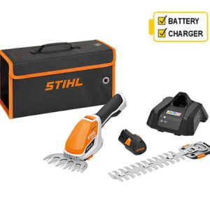 STIHL cordless hedge trimmer kit with battery and charger