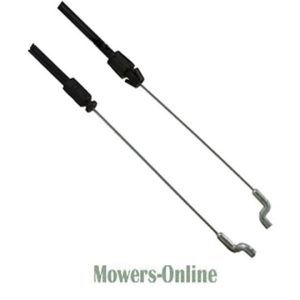 Pair of lawn mower control cables with handles