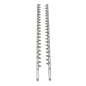 Spiral coil spring with two prongs