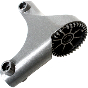 Gear sprocket with cylindrical shaft assembly