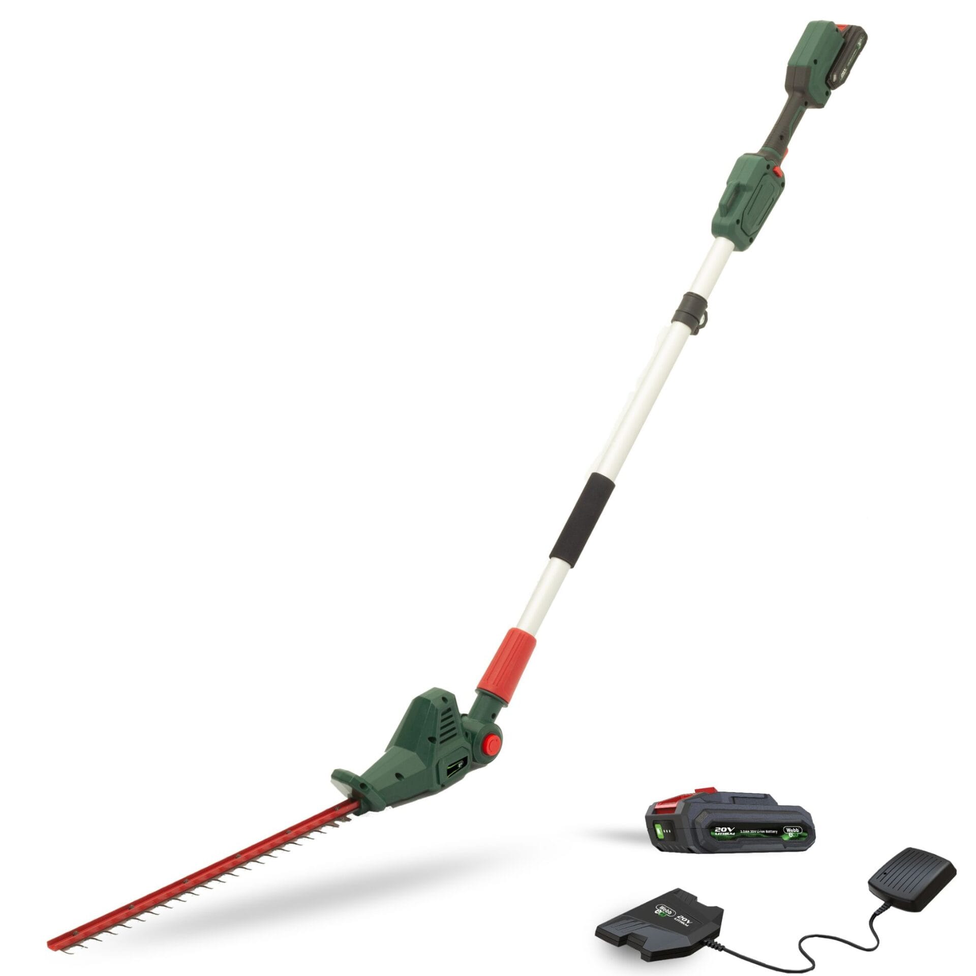 eut0o40s111.jpg - Mowers Online Cordless pole hedge trimmer with battery and charger