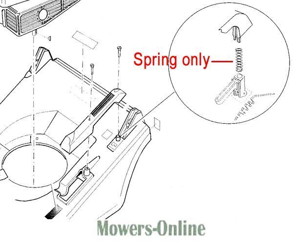 P - Mowers Online Lawn mower spring assembly diagram detail