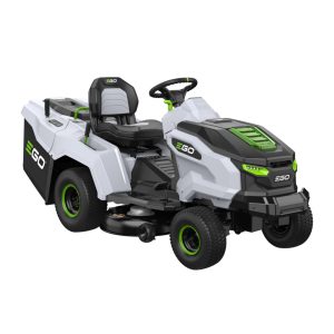 EGO riding lawn mower with mulching deck