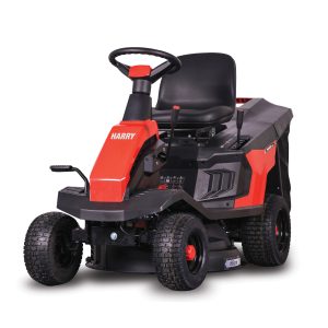HARRY riding lawn mower, red and black