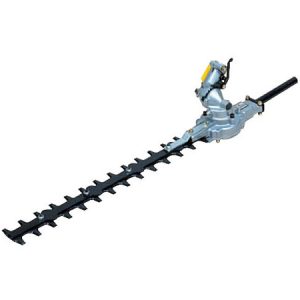 Hedge trimmer with dual handles and long blade