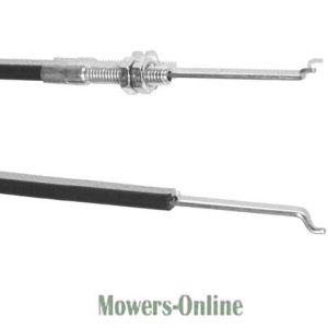 Throttle cable and connector assembly pair