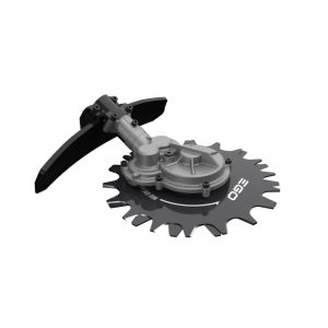 Chainsaw blade attachment for garden trimmer