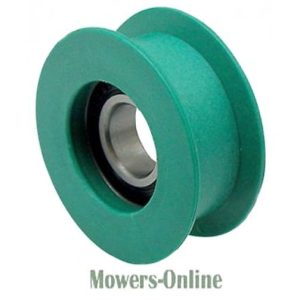Pulley wheel with bearing for lawn mower