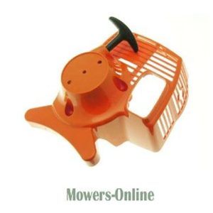 Chainsaw pull cord recoil starter assembly orange