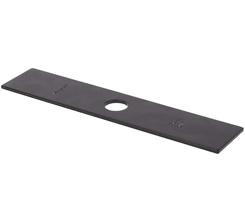 fhyen3eogdr.jpg - Mowers Online Black mounting plate with hole for lawn mower