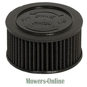 Black pleated air filter cap