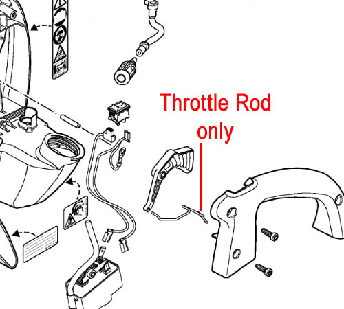 fkij3qw4mj1.jpg - Mowers Online Throttle Rod assembly diagram for lawn mower