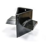 fog5pdihojq.jpg - Mowers Online Metal post bracket with angled support feet.