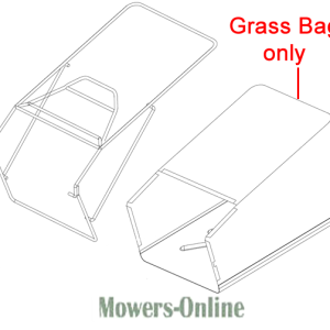 Grass bag for lawn mower
