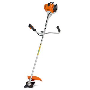 Gas-powered string trimmer with shoulder strap