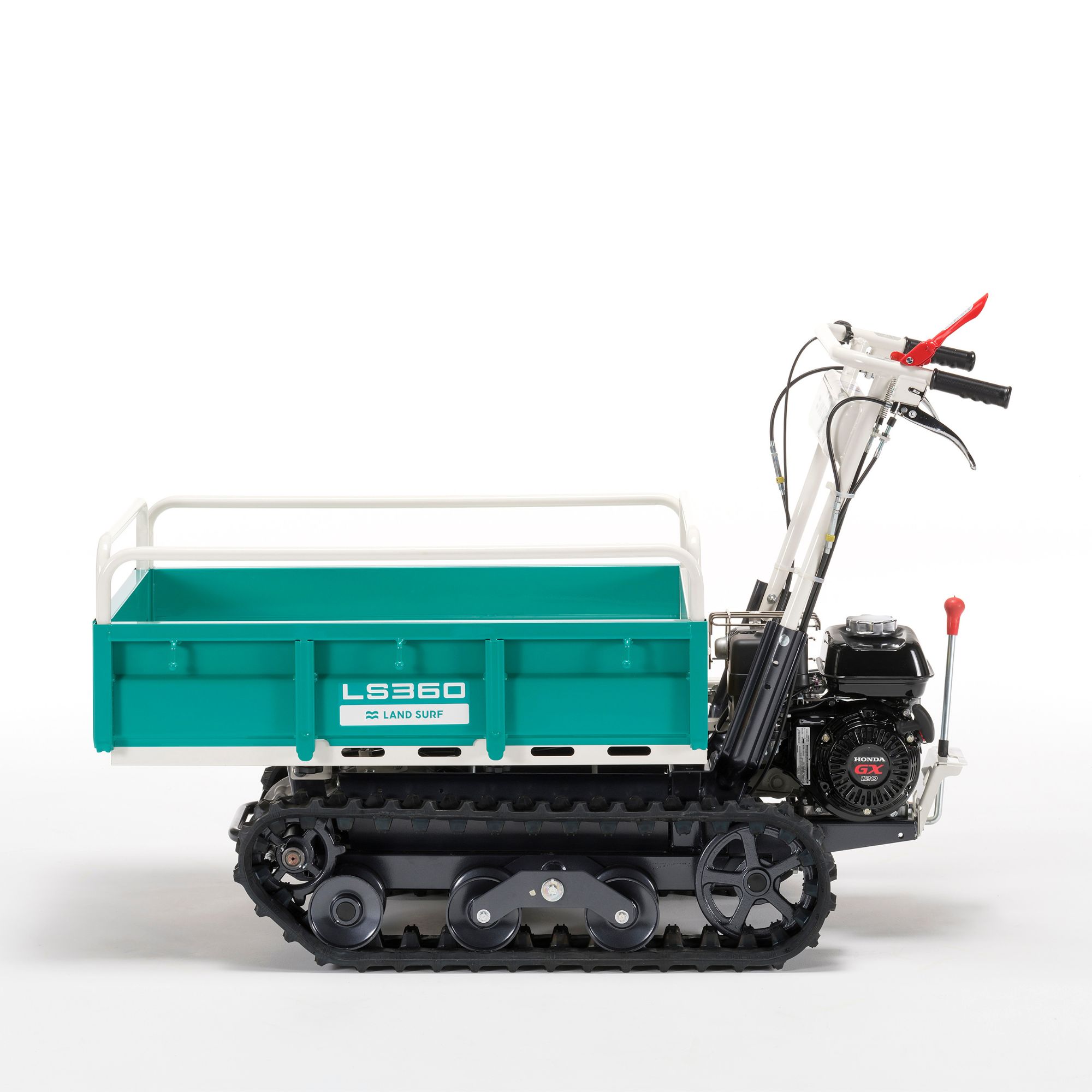 froxb5wroi5.jpg - Mowers Online Tracked power barrow with green cargo bed