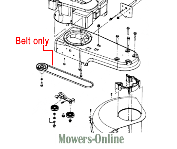 fu1ffwsbuxa.png - Mowers Online Lawn mower belt and pulley assembly diagram