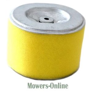Yellow foam air filter with metal cap