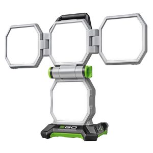 Portable LED work light with four panels