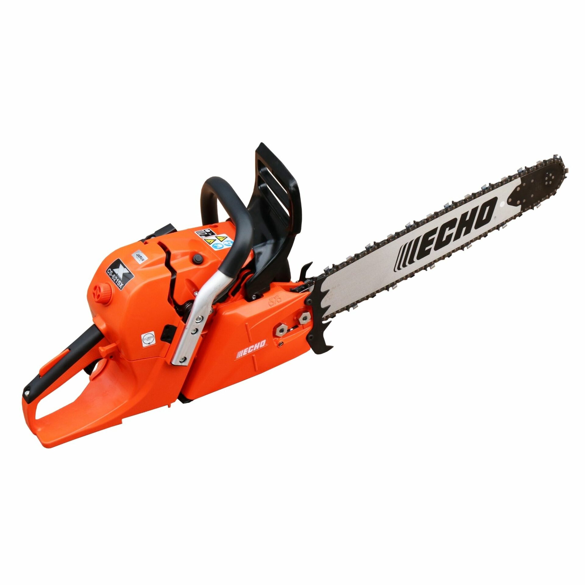 fxgs1iussuc.jpg - Mowers Online Echo chainsaw with orange housing and black handles