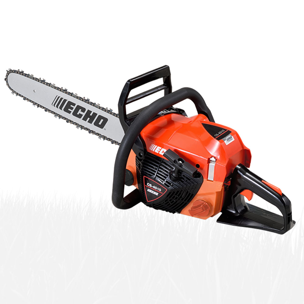 fzov0l44i3g.jpg - Mowers Online Echo gas-powered chainsaw with orange engine housing