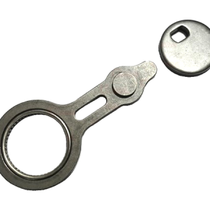 Metal tool with ring handle and detachable cap
