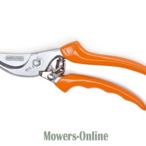 Bypass pruning shears with orange handles