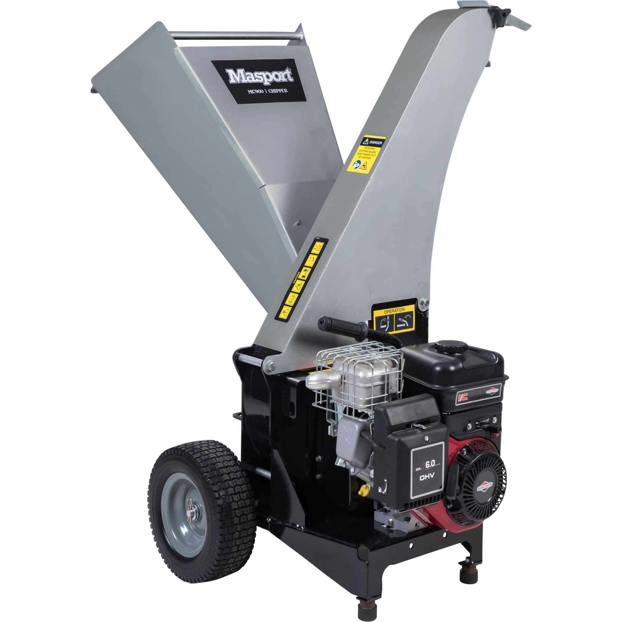 g2nvy3ctonq.jpg - Mowers Online Masport wood chipper with gas engine and wheels