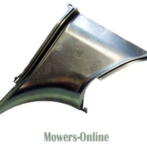 Lawn mower deck chute deflector part