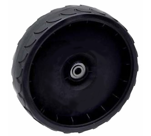 g3cbtvgshuc.png - Mowers Online Black rubber wheel with centered axle hub