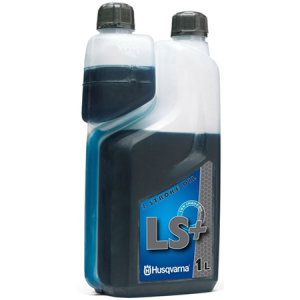 Husqvarna LS+ two-stroke engine oil bottle