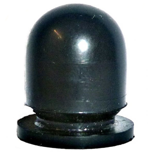 Black dome security camera with mounting base