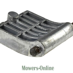 Lawn mower deck pulley system component